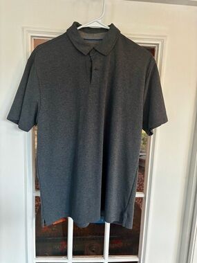 Twillory Men's Dark Gray Short-Sleeve Polo Shirt